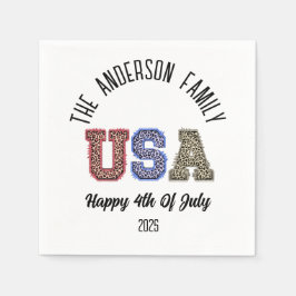 Guardanapo De Papel EUA Cheetah Impressão Personalizado Nome da Reuniã