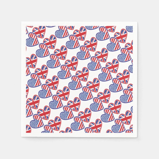 Guardanapo De Papel EUA — UK-Love (Frente)