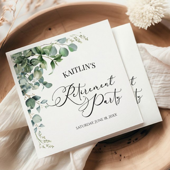 Guardanapo De Papel Eucalipto Verde Deixa Parte de Reforma Botânica (Criador carregado)