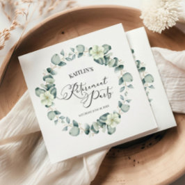 Guardanapo De Papel Eucalipto Verde Deixa Parte de Reforma Botânica