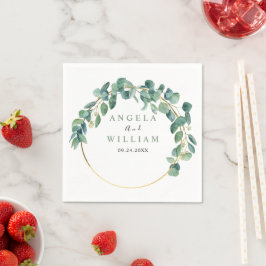 Guardanapo De Papel Eucalyptus deixa casamento