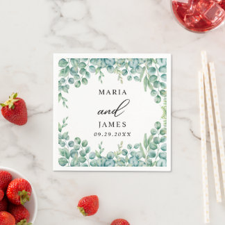 Guardanapo De Papel Eucalyptus deixa o casamento