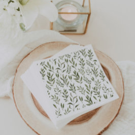 Guardanapo De Papel Eucalyptus Greenery deixa padrão