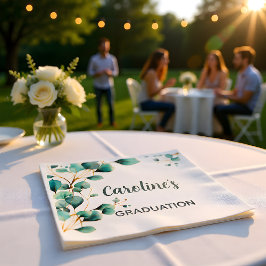 Guardanapo De Papel Eucalyptus Greenery Grad Party