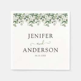 Guardanapo De Papel Eucalyptus Greenery Wedding