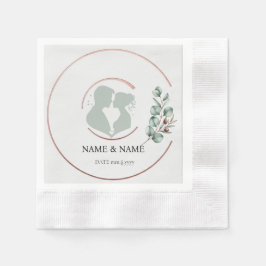 Guardanapo De Papel Eucalyptus Monogramding Wedding Napkins (cunhado)
