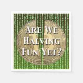 Guardanapo De Papel Evento de Metade Bitmoeda