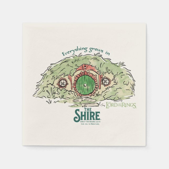 Guardanapo De Papel Everything Grows in THE SHIRE™ (Frente)