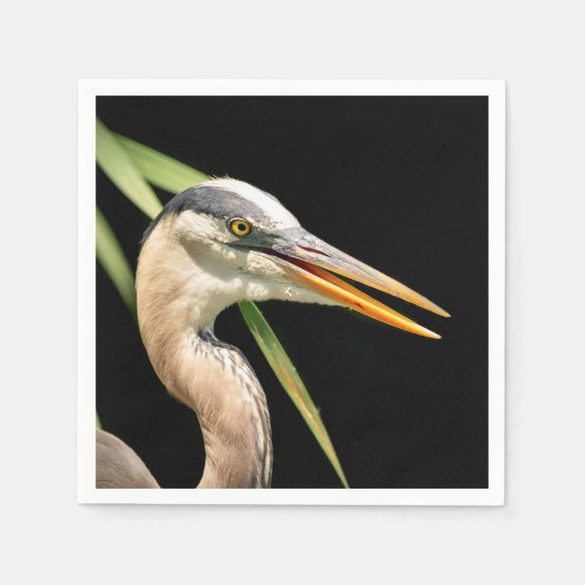 Guardanapo De Papel Excelente Blue Heron (Frente)