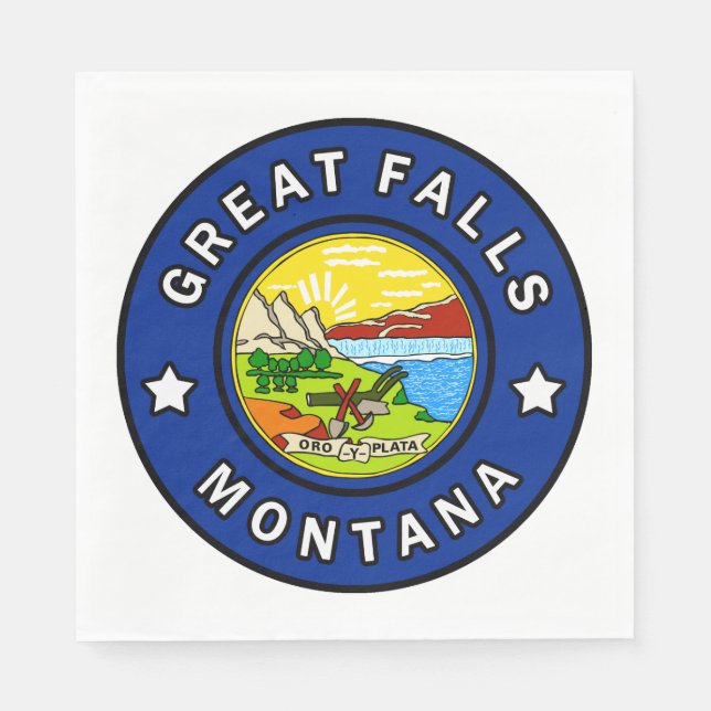 Guardanapo De Papel Excelente Falls Montana (Frente)