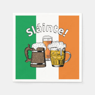 Guardanapo De Papel Excelente IRLANDA Beer Sláinte Irlandês!