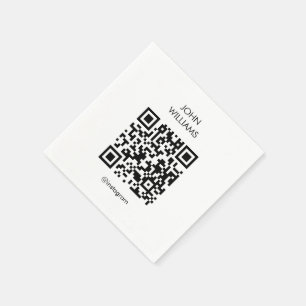 Guardanapo De Papel Exibição Personalizável de Artista Abrindo Código