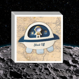 Guardanapo De Papel Explosão! Chá de fraldas do Astronauta Moderno Vin