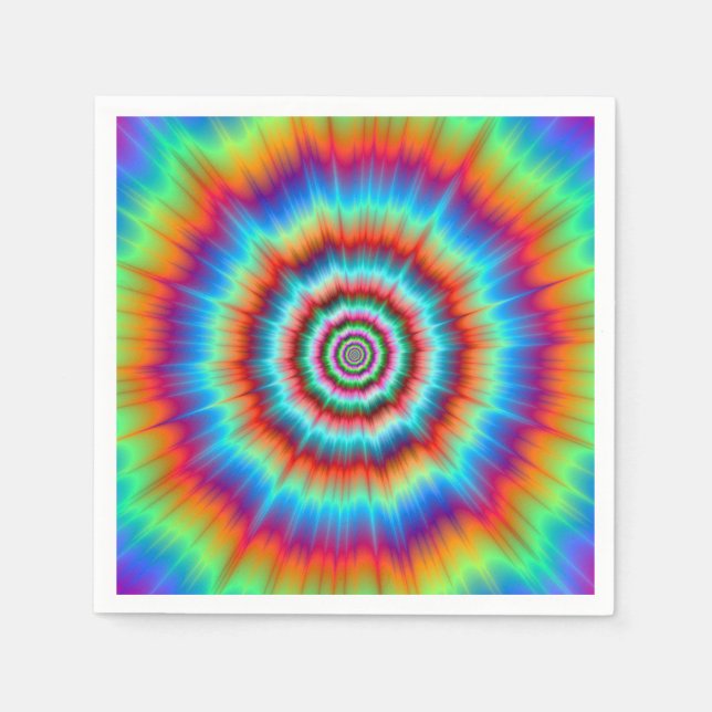 Guardanapo De Papel Explosão descartável de Nápoles em Azul e Laranja (Frente)