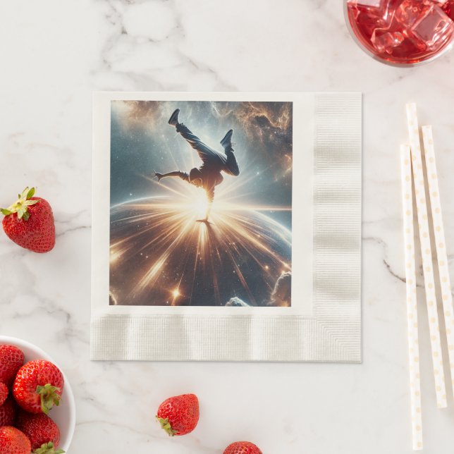 Guardanapo De Papel Explosão Galáctica de Breakdance em Espaços Profun (Insitu)