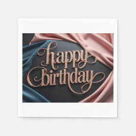 Guardanapo De Papel Extraordinário elegante de aniversário feminino