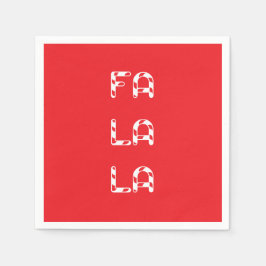 Guardanapo De Papel Fa La La christmas