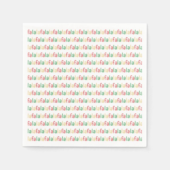 Guardanapo De Papel Fa La La Christmas Napkins (Frente)