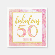 Fabuloso 50 Floral Dourado, Rosa Delicado