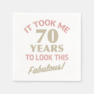 Guardanapo De Papel Fabuloso 70 Birthday