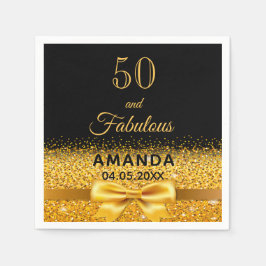 Guardanapo De Papel Fabuloso arco de ouro preto de 50 anos