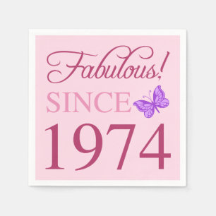 Guardanapo De Papel Fabuloso desde 1974, 50º aniversário