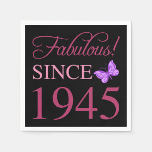 Guardanapo De Papel Fabuloso desde o aniversário de 80 de 1945