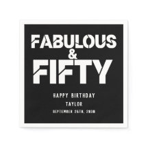 Fabuloso e Cinquenta Aniversário Script Negrito Pe