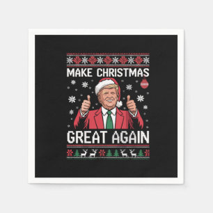 Guardanapo De Papel Faça o Excelente de Natal de novo Trump Pajamas Ug