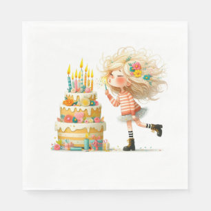 Guardanapo De Papel Faça um desejo de aniversário