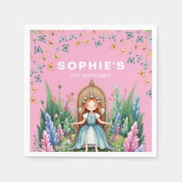 Guardanapo De Papel Fada de Floresta Encantada Princesa Aniversário