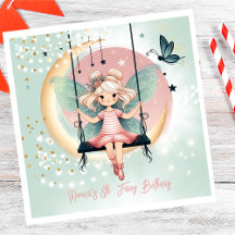 Fada magica encantada no aniversário de criança de