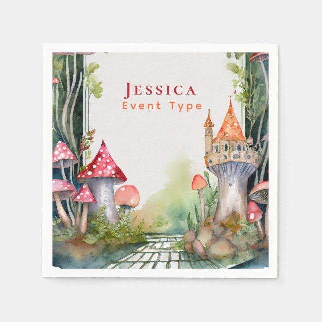 Guardanapo De Papel FAIRYCORE Princesa Fairytalle Castle Reino Unido P (Frente)