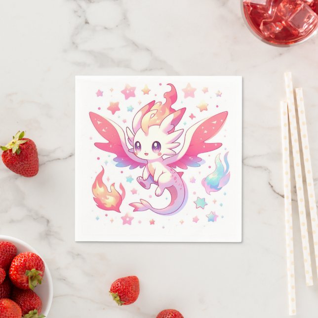 Guardanapo De Papel Fairytale Fiery Dragon Chá de fraldas (Insitu)