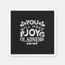 Guardanapo De Papel Faith and Happiness – Joy and Gladness Quotes