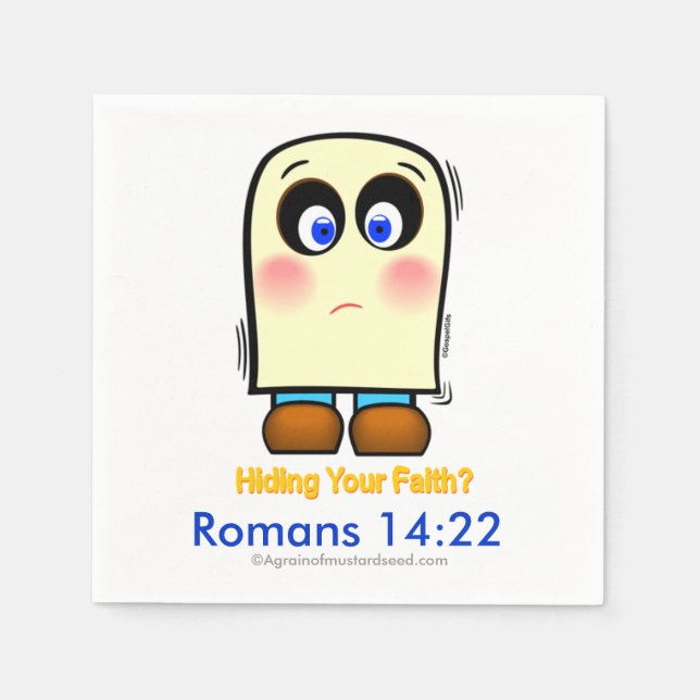 Guardanapo De Papel Faith Hiding (Frente)