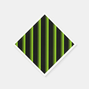 Guardanapo De Papel Faixa Diagonal em Preto e Verde Misturado