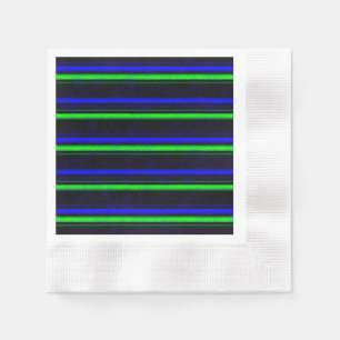 Guardanapo De Papel Faixa Verde Azul Preta