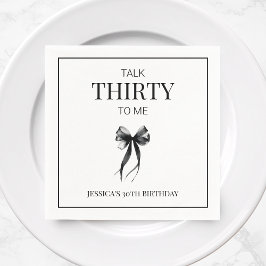 Guardanapo De Papel Fale 30 para mim, Arco de aniversário de 30 anos