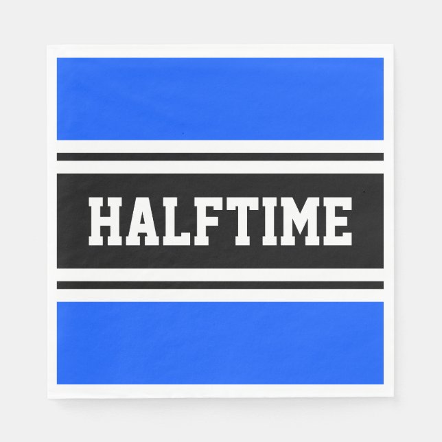 Guardanapo De Papel FALFATIME Bright Blue Black Racing Stripes (Frente)