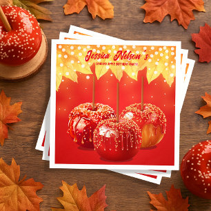 Guardanapo De Papel Fall Autumn Caned Apple Party