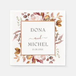 Guardanapo De Papel Fall Autumn Deixa Casamento Russo de Boho