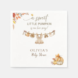 Guardanapo De Papel Fall Boho Laundry Um Pouco De Abóbora No Caminho