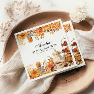 Guardanapo De Papel Fall Floral Afterday Tea Party - Chá de panela