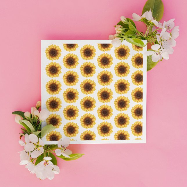 Guardanapo De Papel Fall Sunflowers Baby Shower (Criador carregado)