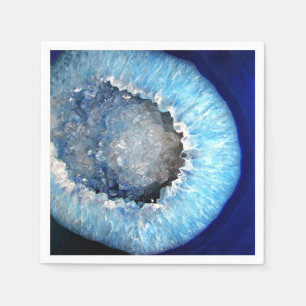 Guardanapo De Papel Falln Geode de cristal azul