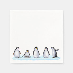 Guardanapo De Papel Família do pinguim