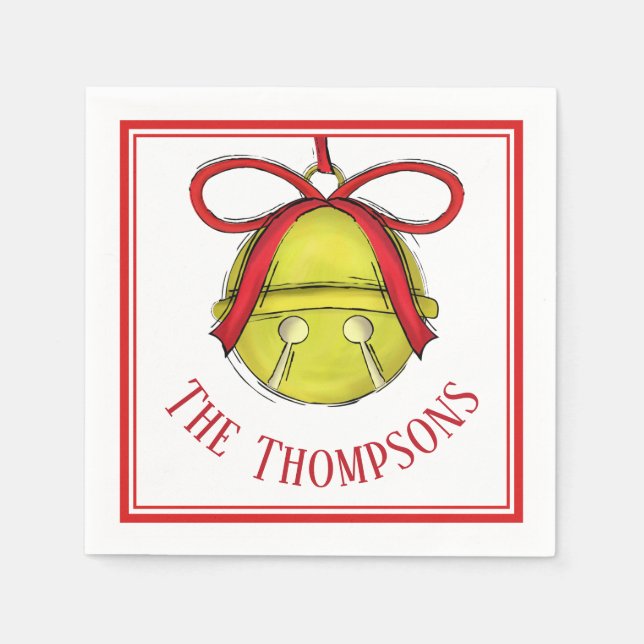 Guardanapo De Papel Família Dourada Célula Branca Personalizada (Frente)