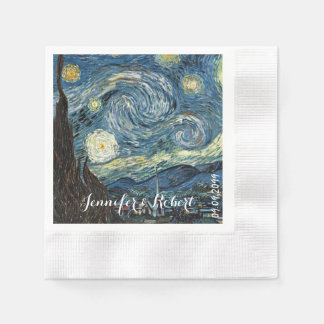 Guardanapo De Papel Famosa arte - Noite Estrelada por Vincent van Gogh