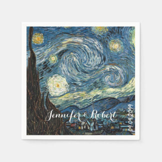 Guardanapo De Papel Famosa arte - Noite Estrelada por Vincent van Gogh